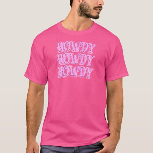 Howdy Rodeo Western land Souther T-shirt (Voorkant)