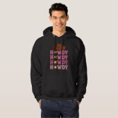 Howdy Rodeo Western land Zuid-Cowgi Hoodie (Voorkant volledig)
