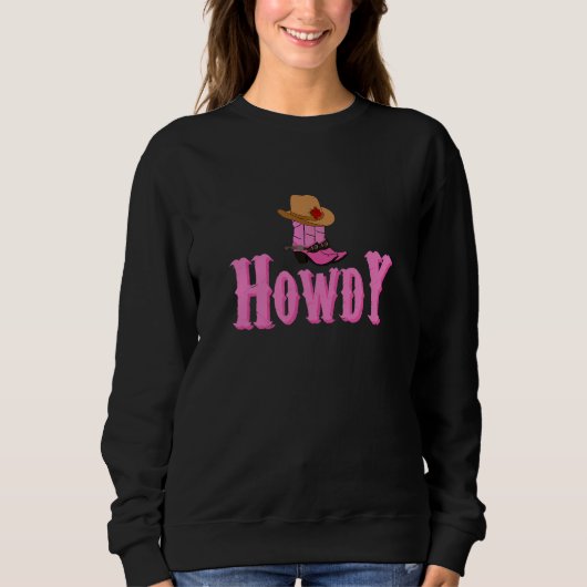 Howdy Rodeo Western land Zuid-Cowgi Trui (Voorkant)