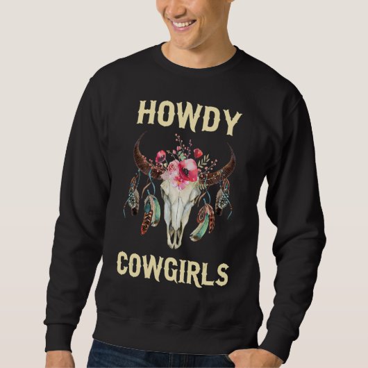 Howdy Rodeo Western land Zuid-Cowgi Trui (Voorkant)