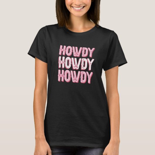  Howdy Rodeo Western Land Zuid-Texas T-shirt (Voorkant)