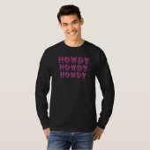 Howdy Rodeo Western Retro land Zuid T-shirt (Voorkant volledig)