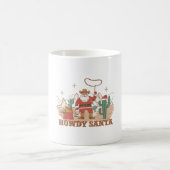Howdy Santa Claus Cowboy Western Kerstmis PJ Paja Koffiemok (Center)