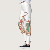Howdy Santa Claus Cowboy Western Kerstmis PJ Paja Leggings (Links)