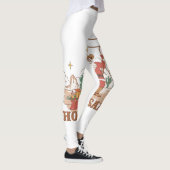 Howdy Santa Claus Cowboy Western Kerstmis PJ Paja Leggings (Rechts)