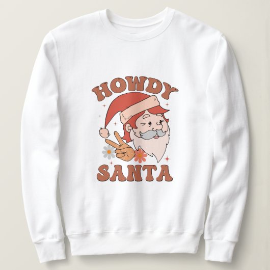 Howdy santa kerst trui (Design voorkant)