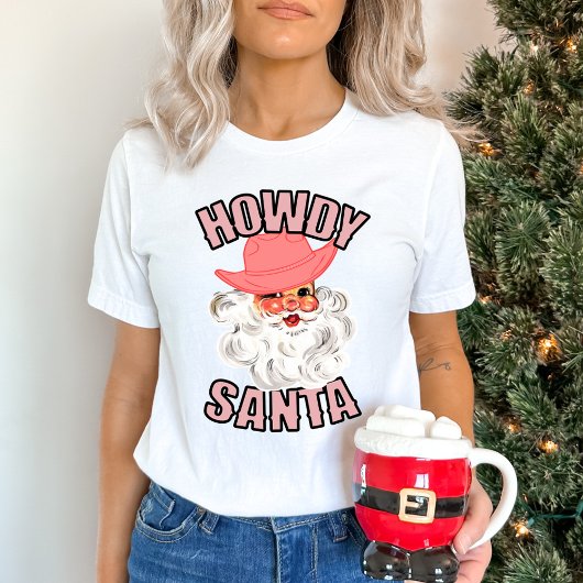 Howdy Santa kerstvakantie T-shirt