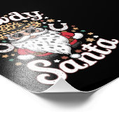 Howdy Santa Western Cowboy Rodeo kerstcadeau Foto Afdruk (Hoek)