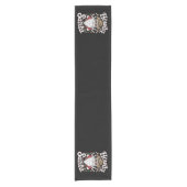 Howdy Santa Western Cowboy Rodeo kerstcadeau Korte Tafelloper (Voorkant)