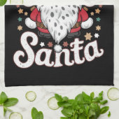 Howdy Santa Western Cowboy Rodeo kerstcadeau Theedoek (Gevouwen)