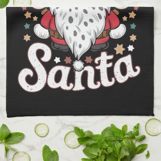 Howdy Santa Western Cowboy Rodeo kerstcadeau Theedoek (Gevouwen)