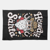 Howdy Santa Western Cowboy Rodeo kerstcadeau Theedoek (Horizontaal)