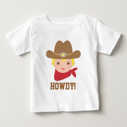 Howdy, Schattigee cowboy voor kleine jongens (Voorkant)
