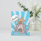 Howdy Shark Briefkaart (Staand voorkant)