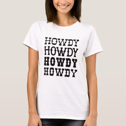 Howdy T-shirt (Voorkant)