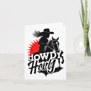 Howdy Texas Western Melanin Black Cowgirl Afrikaan Kaart