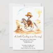 Howdy to Happiness: Cowboy Baby shower Kaart (Voorkant)