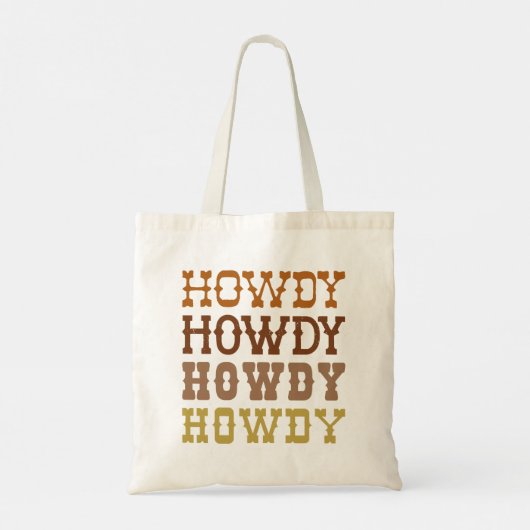 Howdy Tote Bag (Achterkant)