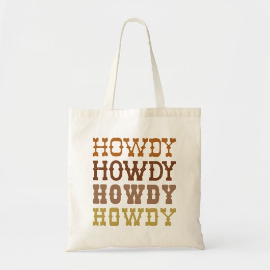 Howdy Tote Bag (Voorkant)