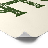 Howdy Typografie Western Wall Ranch Cabin Home Poster (Hoek)