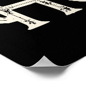 Howdy Typografie Western Wall Ranch Cabin Home Poster (Hoek)