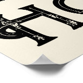 Howdy Typografie Western Wall Ranch Cabin Home Poster (Hoek)