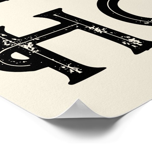 Howdy Typografie Western Wall Ranch Cabin Home Poster (Hoek)