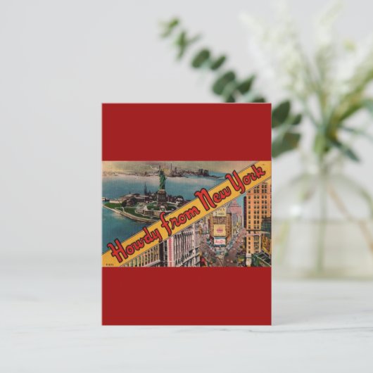 Howdy uit New York Briefkaart (Staand voorkant)