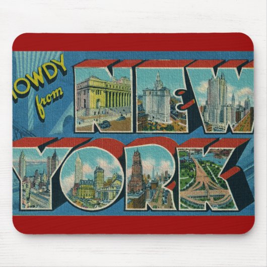  Howdy uit New York Muismat (Voorkant)