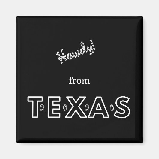 +Howdy uit Texas 2020 Magneet (Voorkant)