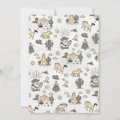 Howdy Vakantiefoto Western Hand getekend lasso Lij Feestdagenkaart (Achterkant)