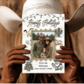 Howdy Vakantiefoto Western Hand getekend lasso Lij Feestdagenkaart