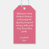 Howdy Valentijn Hart Koeienhuid Western Cadeaulabel (Achterkant)