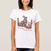 Howdy Valentijn Westerne Hoefijzers T-shirt (Voorkant)