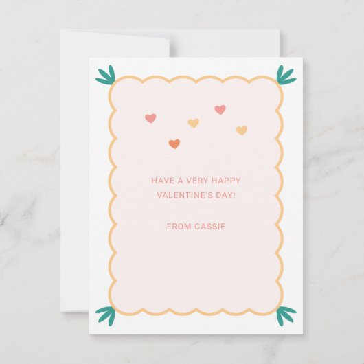 "Howdy Valentijn" Westerne Valentijnsdag Kaart (Achterkant)