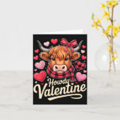 Howdy Valentine Cow Love Outfit For Couples And Af Kaart (Gele Bloem)