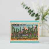Howdy van Arizona vintage-reis Briefkaart (Staand voorkant)