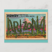 Howdy van Arizona vintage-reis Briefkaart (Voorkant)