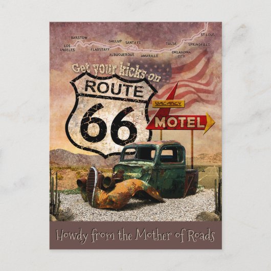 Howdy van het Briefkaart van de Moeder van Wegen (Voorkant)