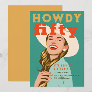 Howdy Vijftig Western Retro Chic Groen 50ste Verja Kaart