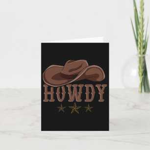 Howdy Western Cowboy Pet Country Cowboy Kaart