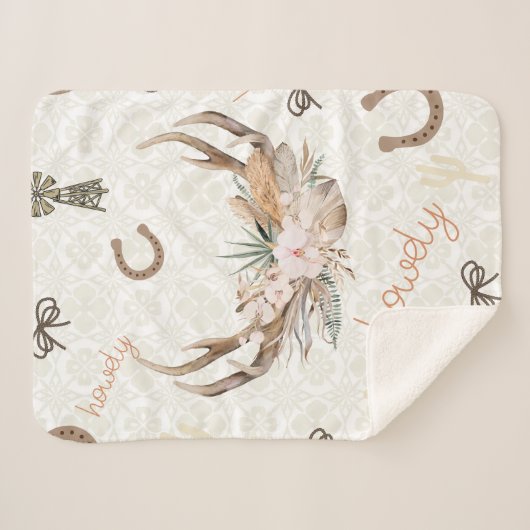 Howdy Western deken (Voorkant (horizontaal))