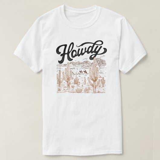 Howdy Western T-shirt (Design voorkant)