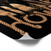 Howdy Westerne zwarte cowgirl Afro-Amerikaanse vro Poster (Hoek)