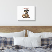 Howdy Witches Halloween Highland Koe Canvas Afdruk (Insitu (Slaapkamer))