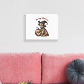Howdy Witches Halloween Highland Koe Canvas Afdruk (Insitu (Woonkamer))