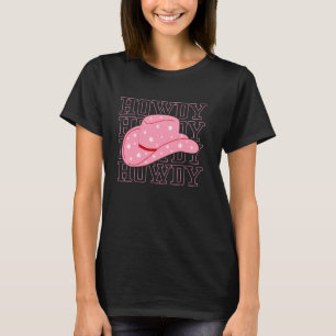 HOWDY Witte T-shirt Dames - Vintage Country Cowgir