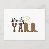 Howdy Y'all Briefkaart (Voorkant)