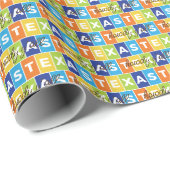 Howdy Y'all Colorful Texas Cadeaupapier (Rol Hoek)