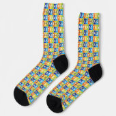 Howdy Y'all Colorful Texas Socks Sokken (Links)
